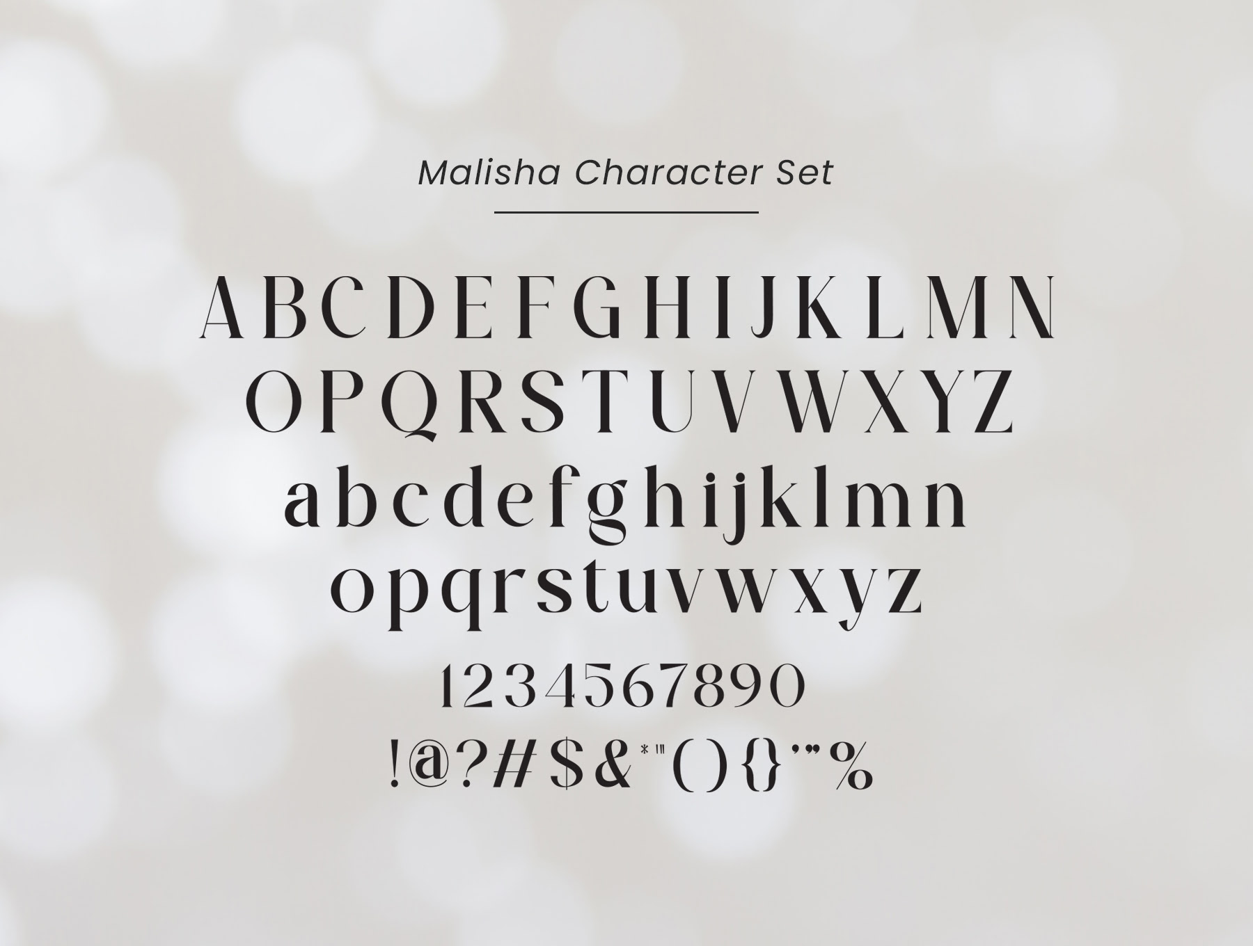 Malisha Serif 优雅精致英文衬线字体 Malisha Serif-字体-到位啦UI