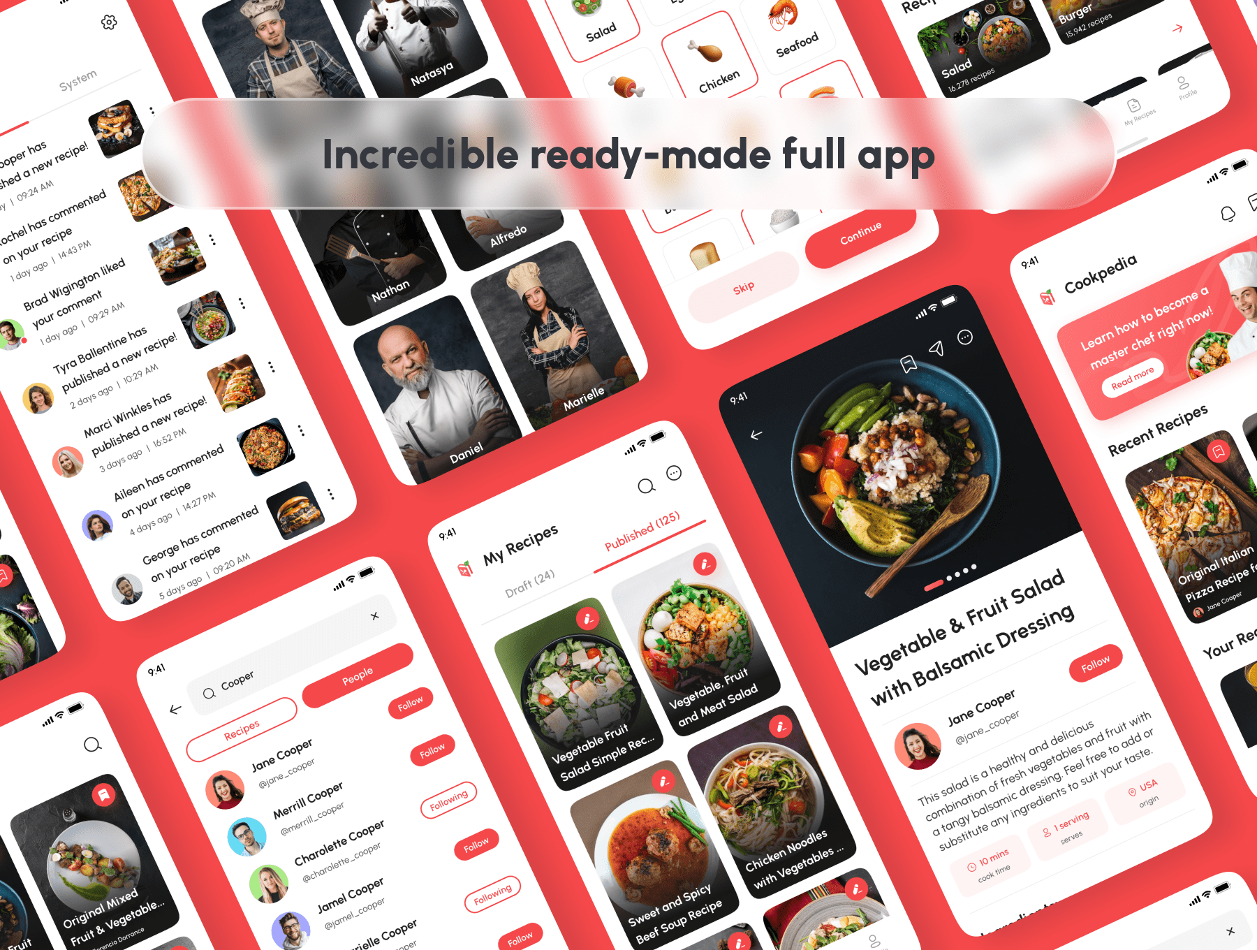 Cookpedia-食谱应用UI套件 Cookpedia - Food Recipe App UI Kit-UI/UX-到位啦UI