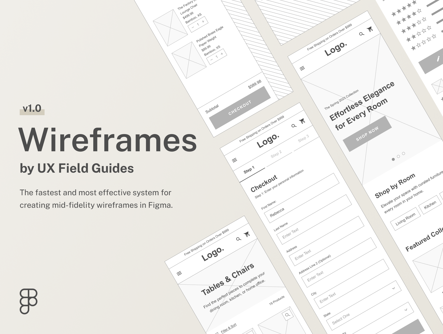 UX线框图设计系统 Wireframes by UX Field Guides-UI/UX-到位啦UI